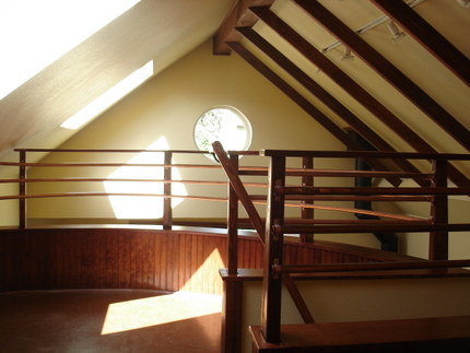 view from the back of the loft in Martin's ADU