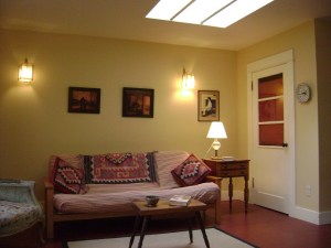 lounge space in Jill's ADU