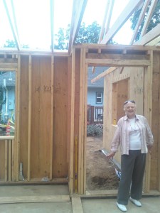 Shirley on trusses day