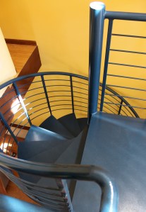 the spiral staircase is Paz Pozarycki's favorite feature of the ADU