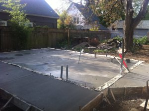 the slab for Tom Hudson's ADU