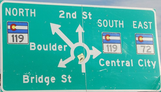 photo of very confusing highway sign