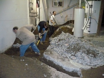Lara & Wally Jones dug out their basement, reinforced the structure, and relocated utilties